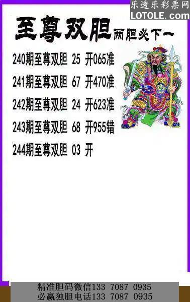 至尊双胆双胆必下一